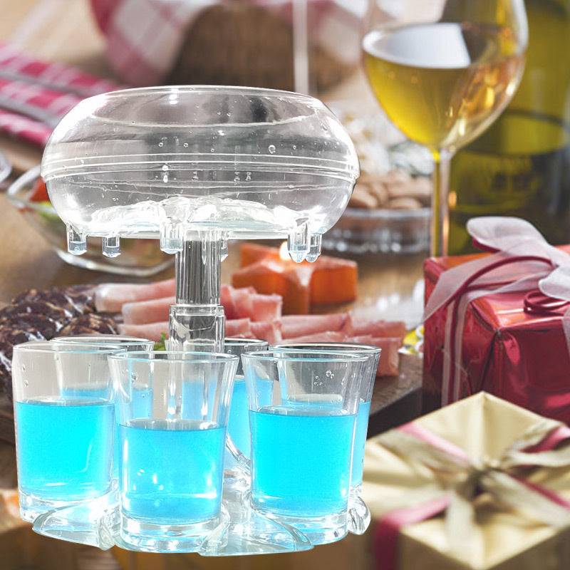 Dispensador de chupitos con 6 vasos ideal para fiestas