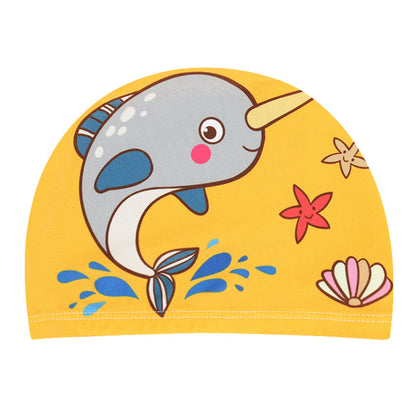 Children's swimming cap with cartoon prints