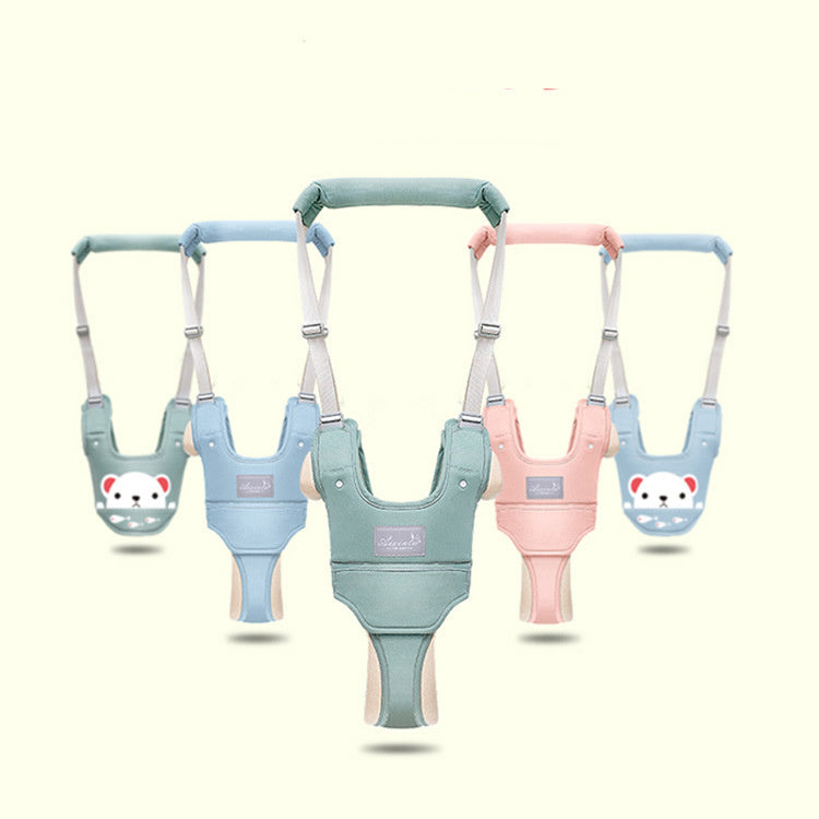 Baby walker with harness