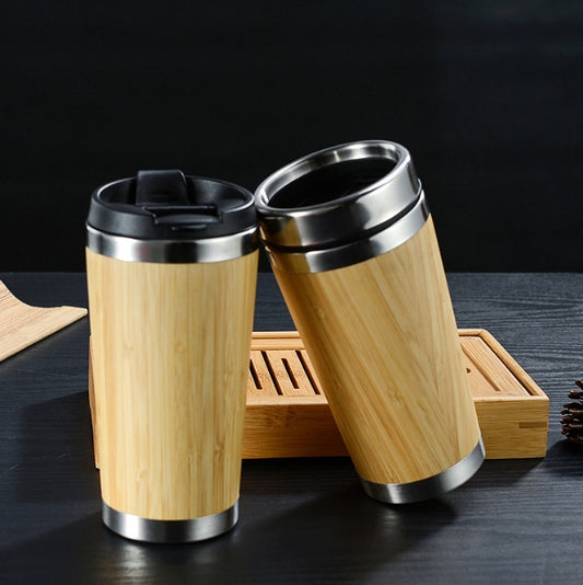Taza para café de bambú