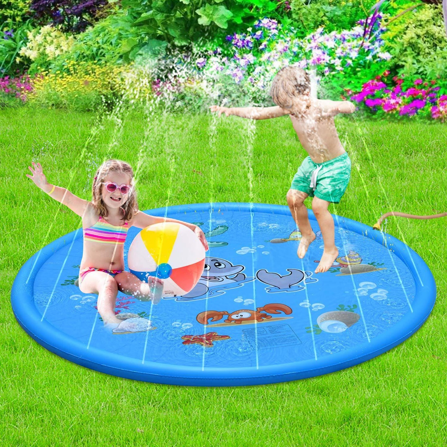 Inflatable water mat