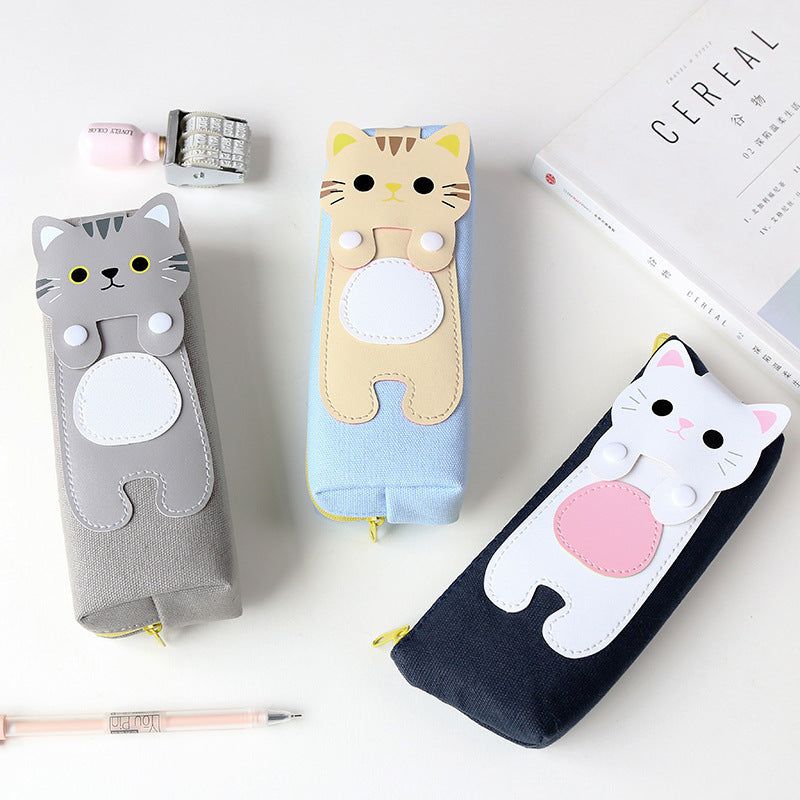 Estuche de lápices figura de  gato