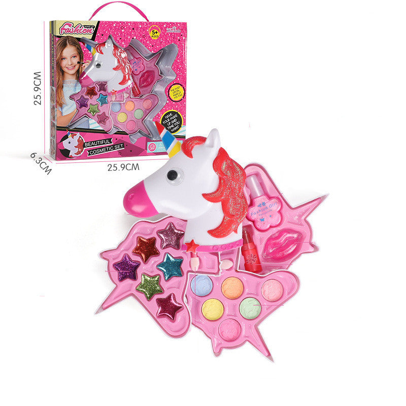 Set de maquillaje de unicornio multicapa para niña