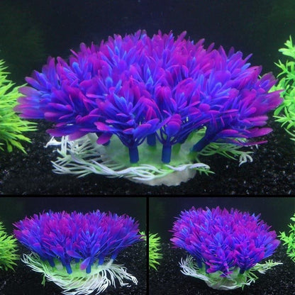 Plant-shaped aquarium decoration