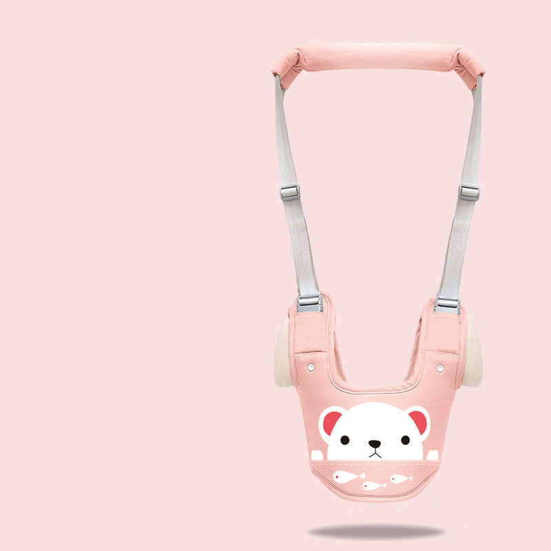 Baby walker with harness