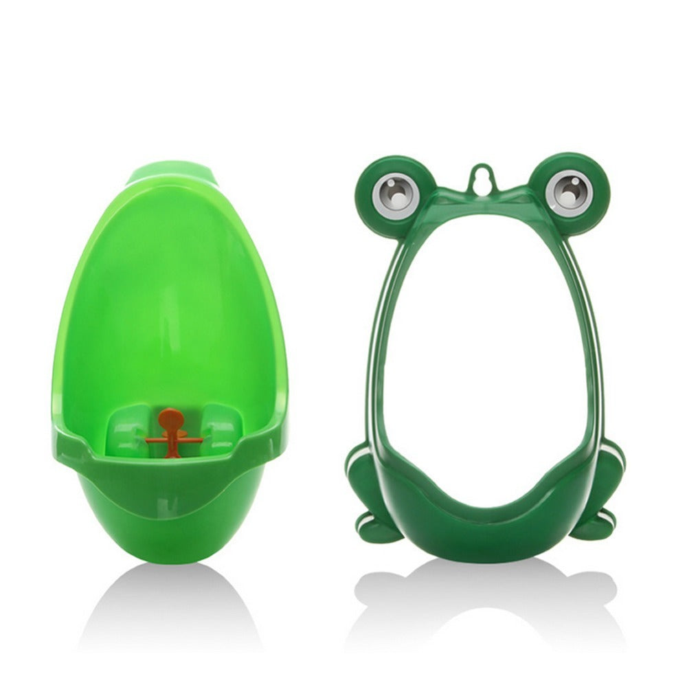 Ergonomic baby potty with frog design