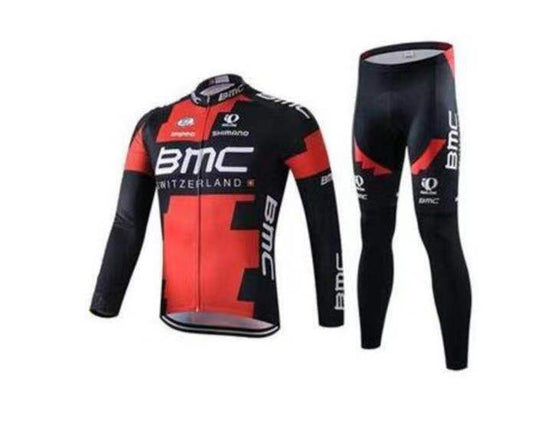 Maillot de ciclismo de manga y pantalones largos
