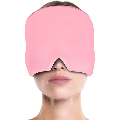 Gel compress for headache relief, cold therapy, migraine and eye mask