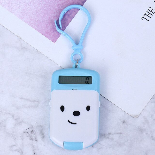 Mini calculadora en forma de galleta.