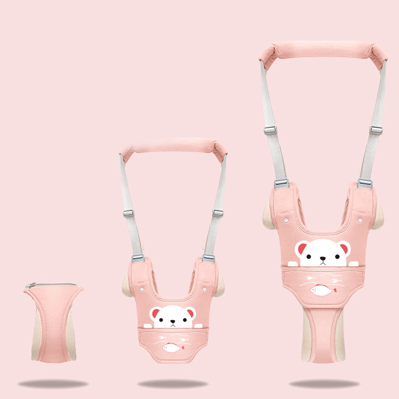 Baby walker with harness