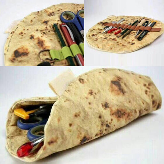 Estuche para lápices formato de burrito