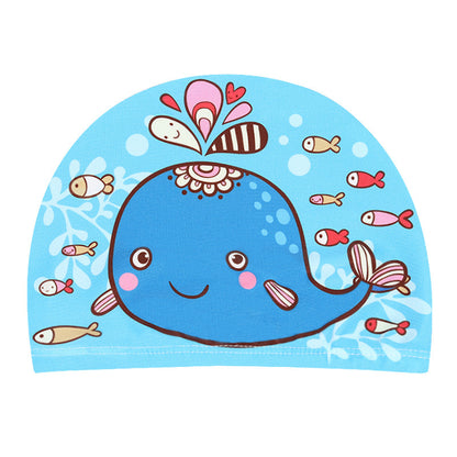 Children's swimming cap with cartoon prints