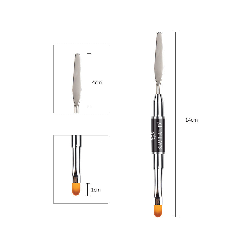 Double-headed phototherapy brush set for manicure