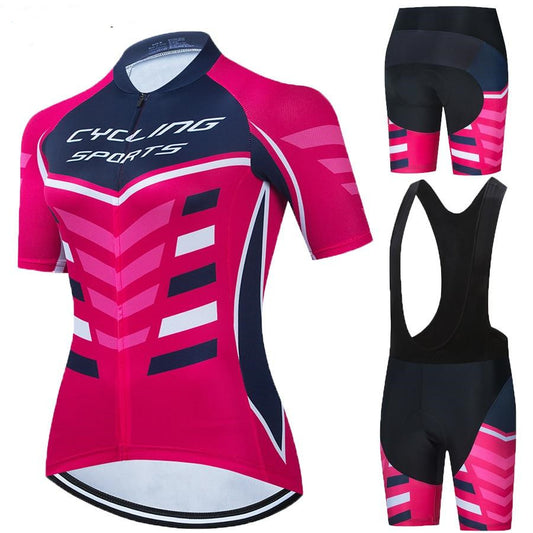 Maillot de ciclismo con tirantes de manga corta