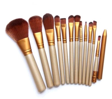 12 Pcs Makeup Brushes Set Iron Box Makeup Brushes Tools Makeup Brushes