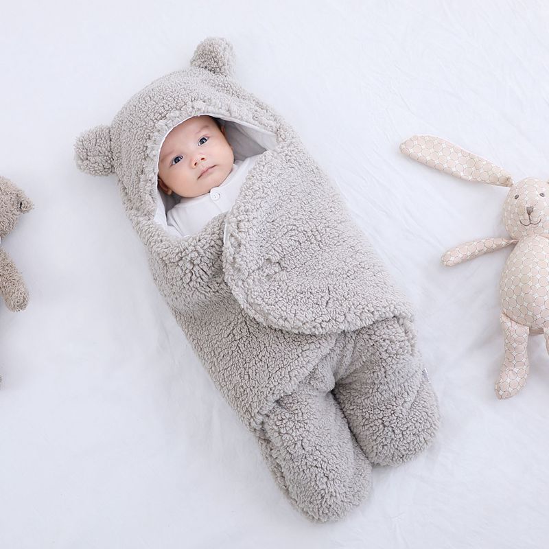 Baby Sleeping Bag Winter Swaddle Blanket for Newborn