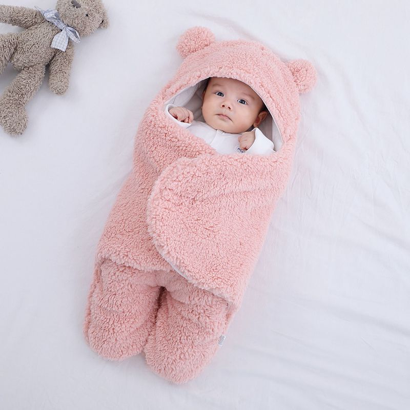 Baby Sleeping Bag Winter Swaddle Blanket for Newborn