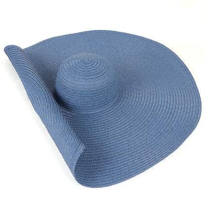Sombreros de playa extra grandes de ala ancha de 25 cm para mujer