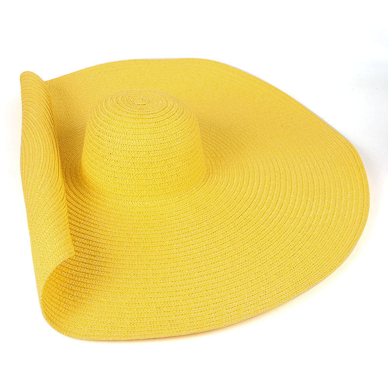 Sombreros de playa extra grandes de ala ancha de 25 cm para mujer