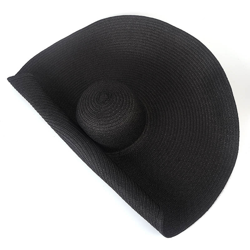 Sombreros de playa extra grandes de ala ancha de 25 cm para mujer