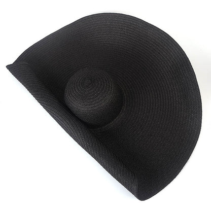 Sombreros de playa extra grandes de ala ancha de 25 cm para mujer
