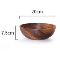 Tazón de madera hecho a mano con hermosas vetas