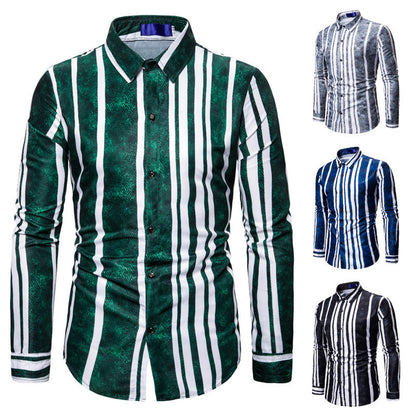 Striped men's shirt