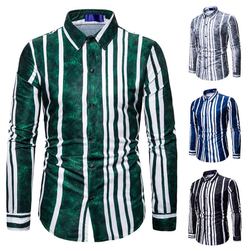 Striped men's shirt