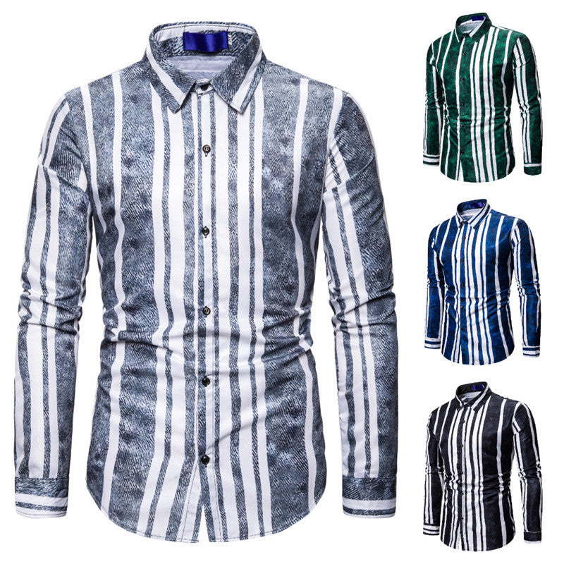 Striped men's shirt