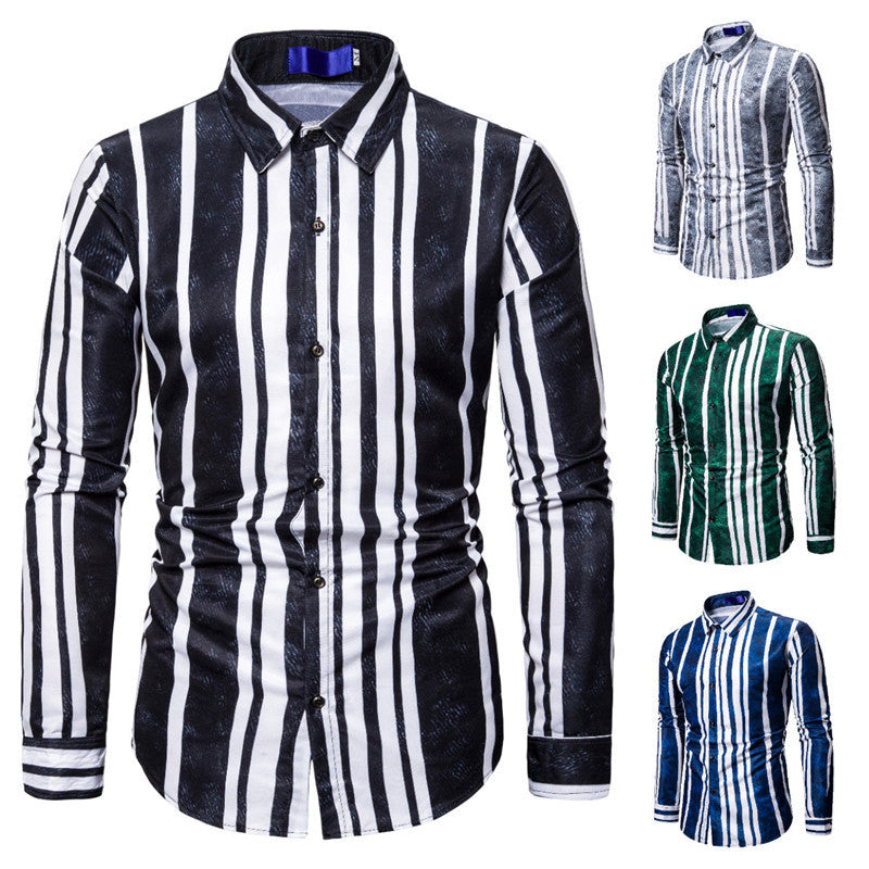 Striped men's shirt