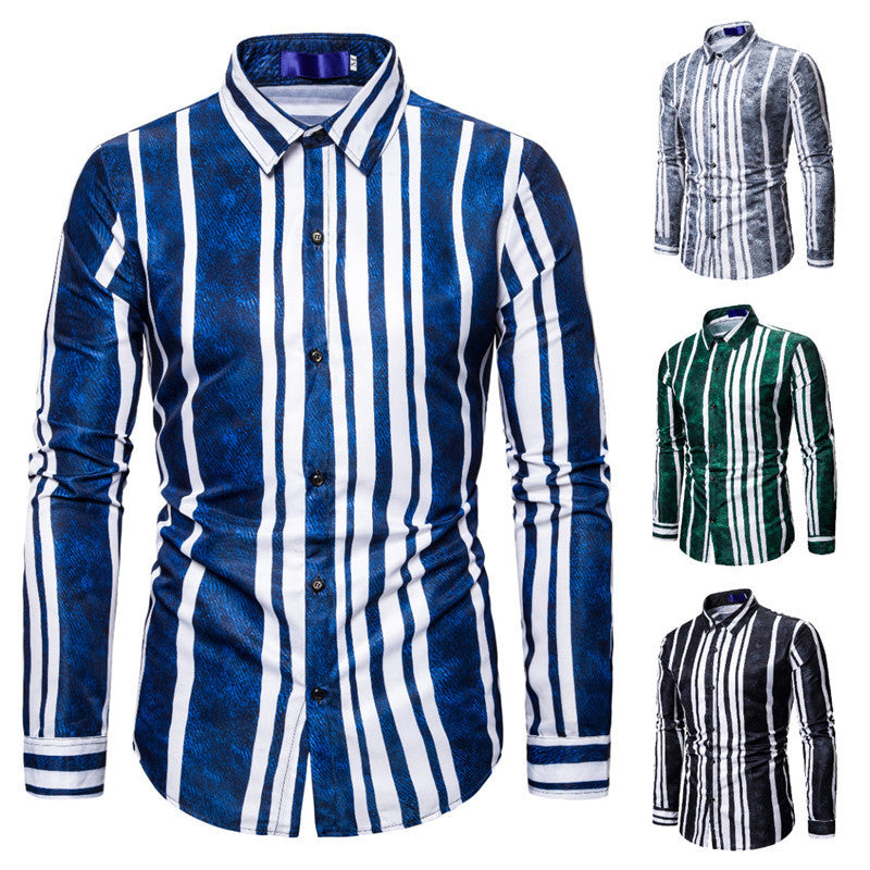 Striped men's shirt
