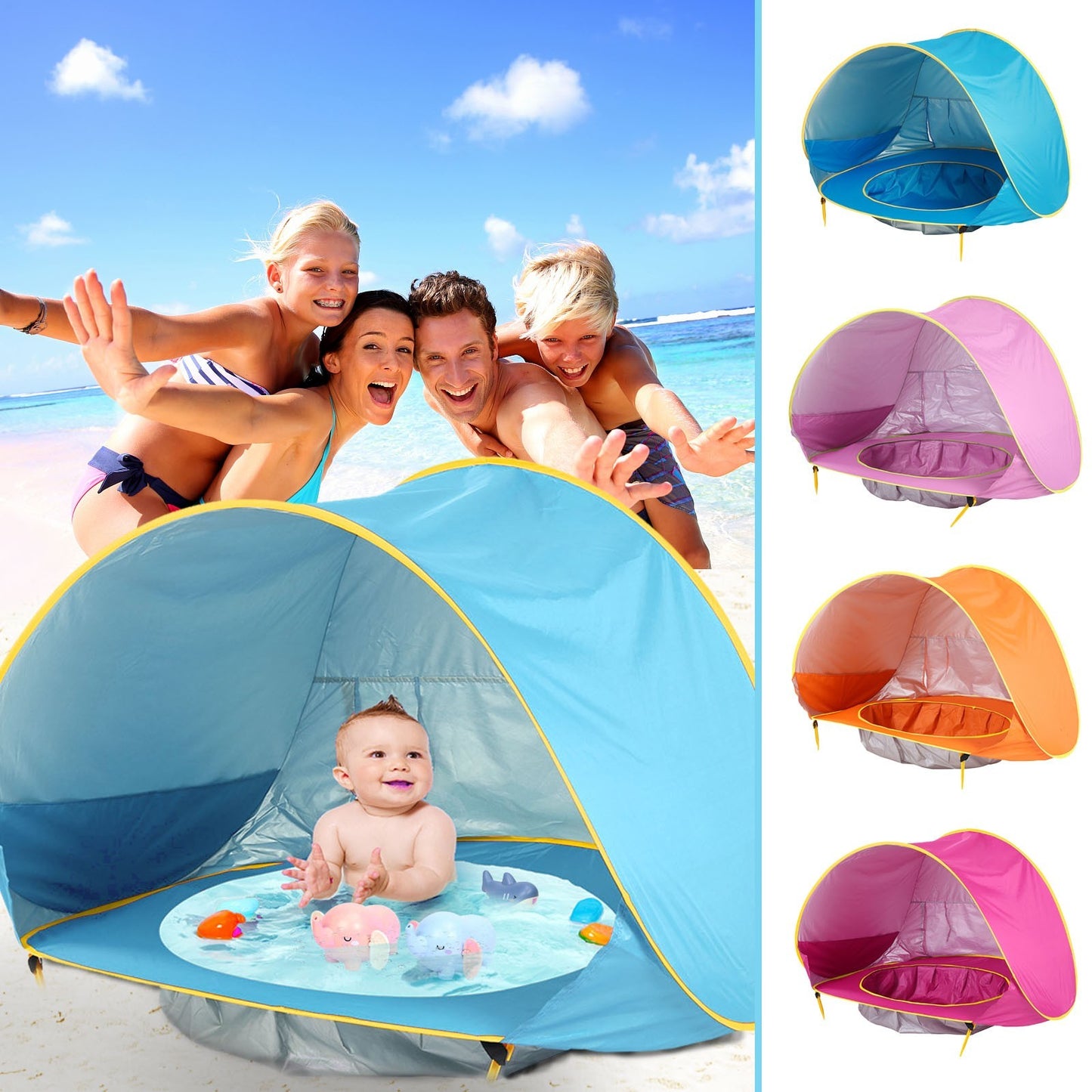 Baby beach pool tent