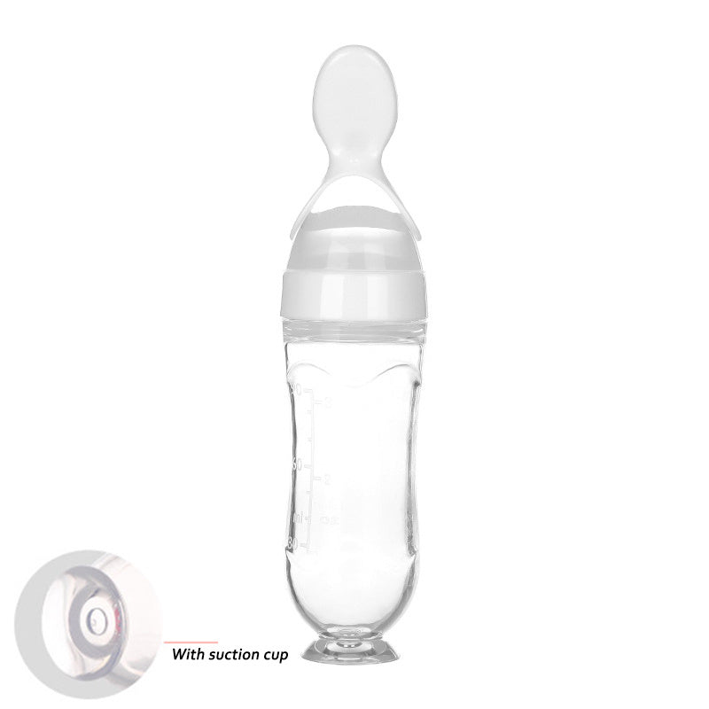 Silicone baby bottle spoon