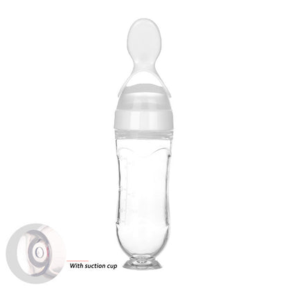 Silicone baby bottle spoon