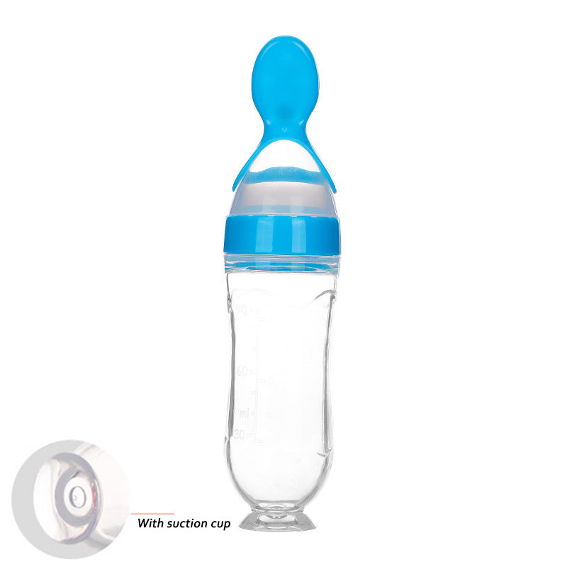 Silicone baby bottle spoon