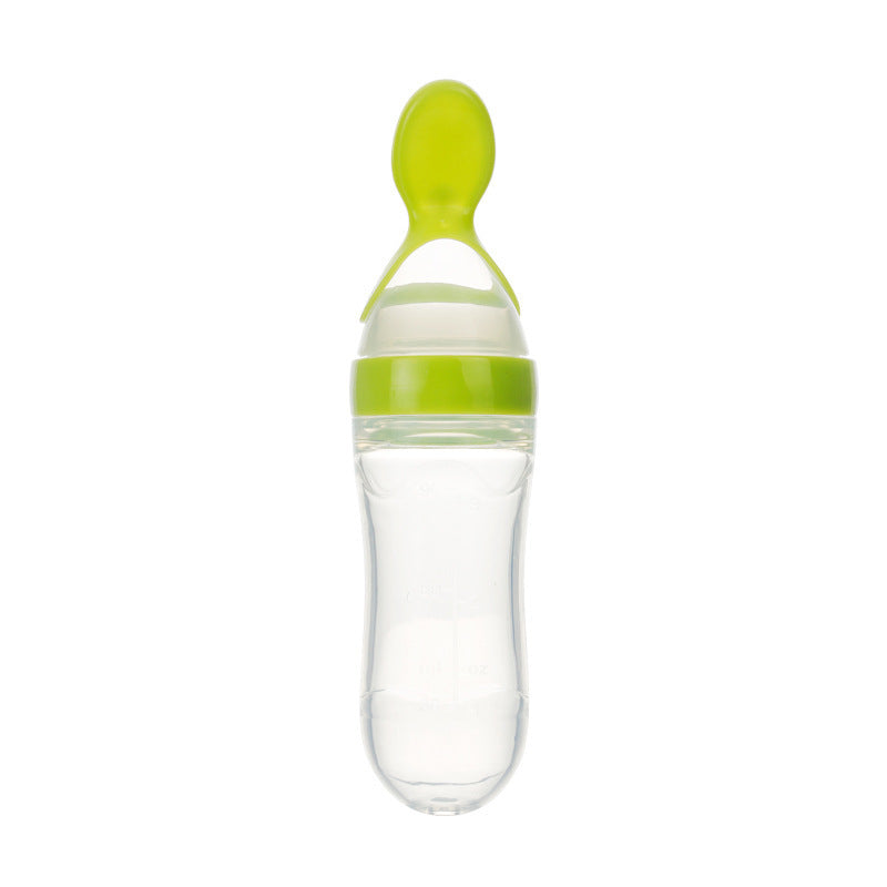 Silicone baby bottle spoon