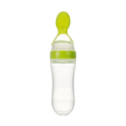 Silicone baby bottle spoon