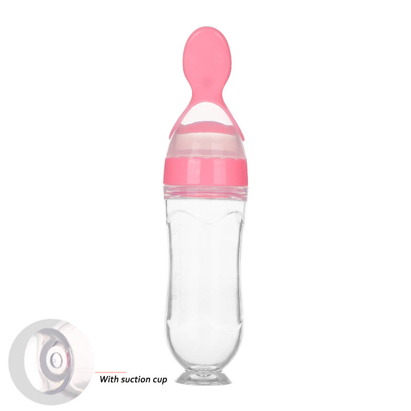 Silicone baby bottle spoon