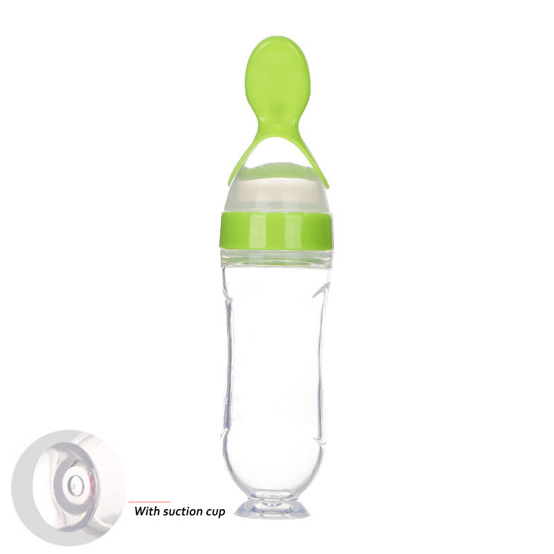 Silicone baby bottle spoon