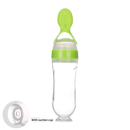 Silicone baby bottle spoon