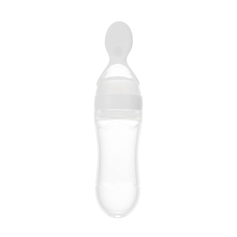 Silicone baby bottle spoon
