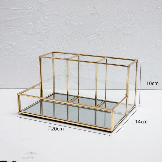 Organizador de cristal para maquillaje
