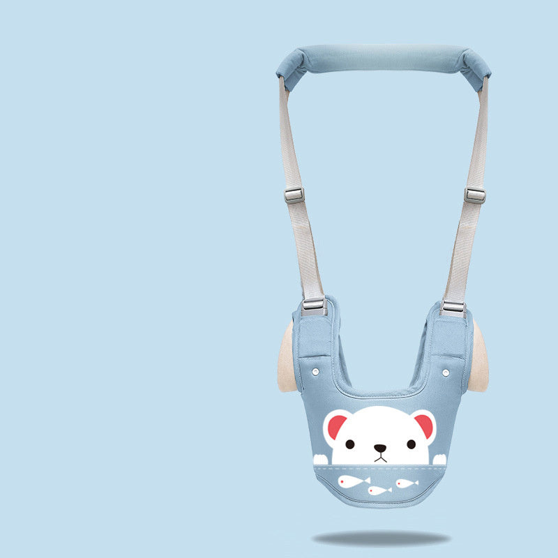 Baby walker with harness