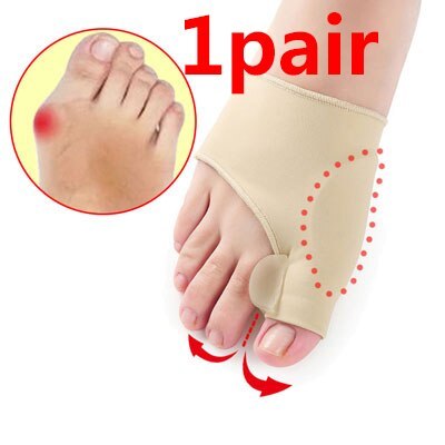 Calcetines correctores para el dedo valgo y separador de dedos. Alivio superior del dolor de juanetes