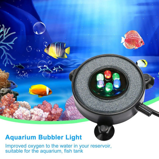Round bubble light for fish tank