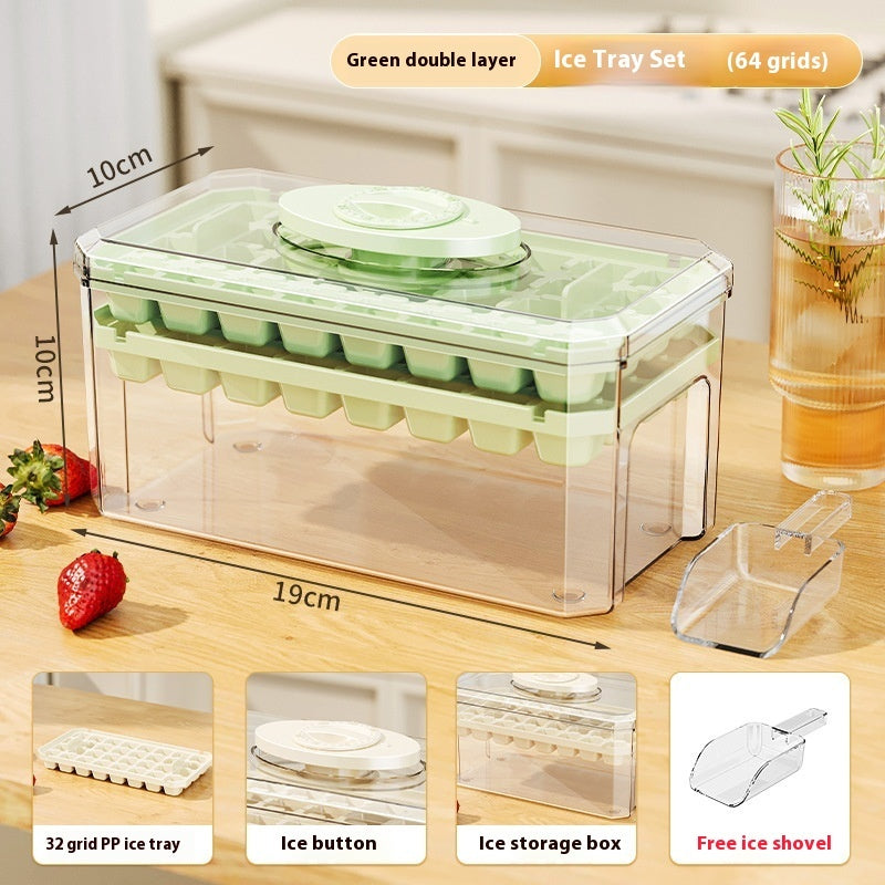 Creative Quick Release Ice Cube Tray Silicone Molds
