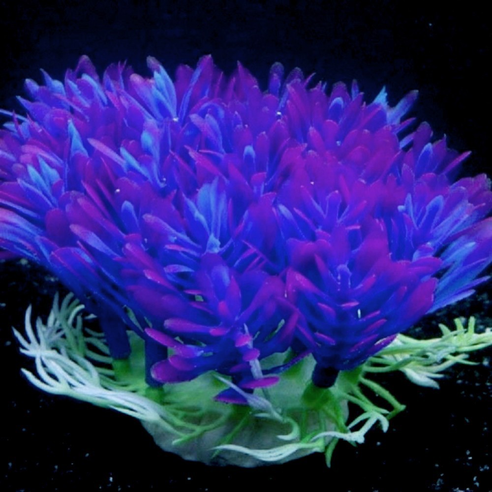 Plant-shaped aquarium decoration