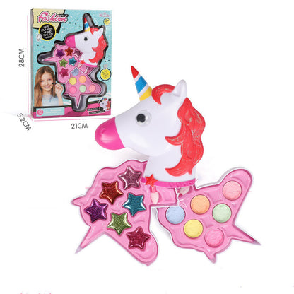 Set de maquillaje de unicornio multicapa para niña