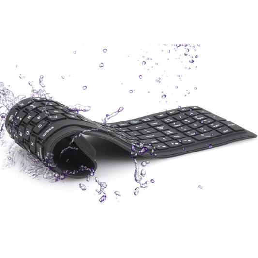 Teclado de silicona plegable con Bluetooth a prueba de agua