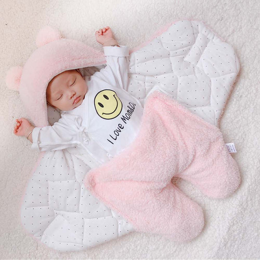 Saco de dormir para bebé manta envolvente de invierno para recién nacido